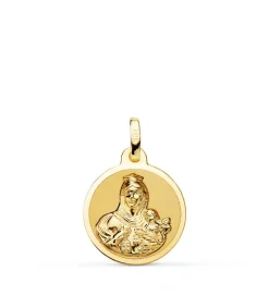 Escapulario V. Carmen Y C. Jesus Oro 18K 16 Mm Brillo<Alda Joyeros Shop