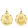 Escapulario V. De Las Angustias Y Corazon De Jesus Oro 18K 20 Mm<Alda Joyeros Store