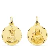Escapulario V. De Las Angustias Y Corazon De Jesus Oro 18K 18 Mm<Alda Joyeros Fashion