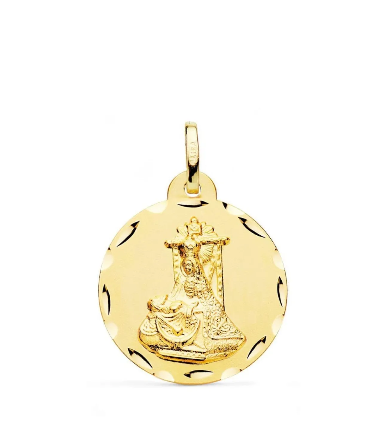 Escapulario V. De Las Angustias Y Corazon De Jesus Oro 18K 24 Mm<Alda Joyeros Online
