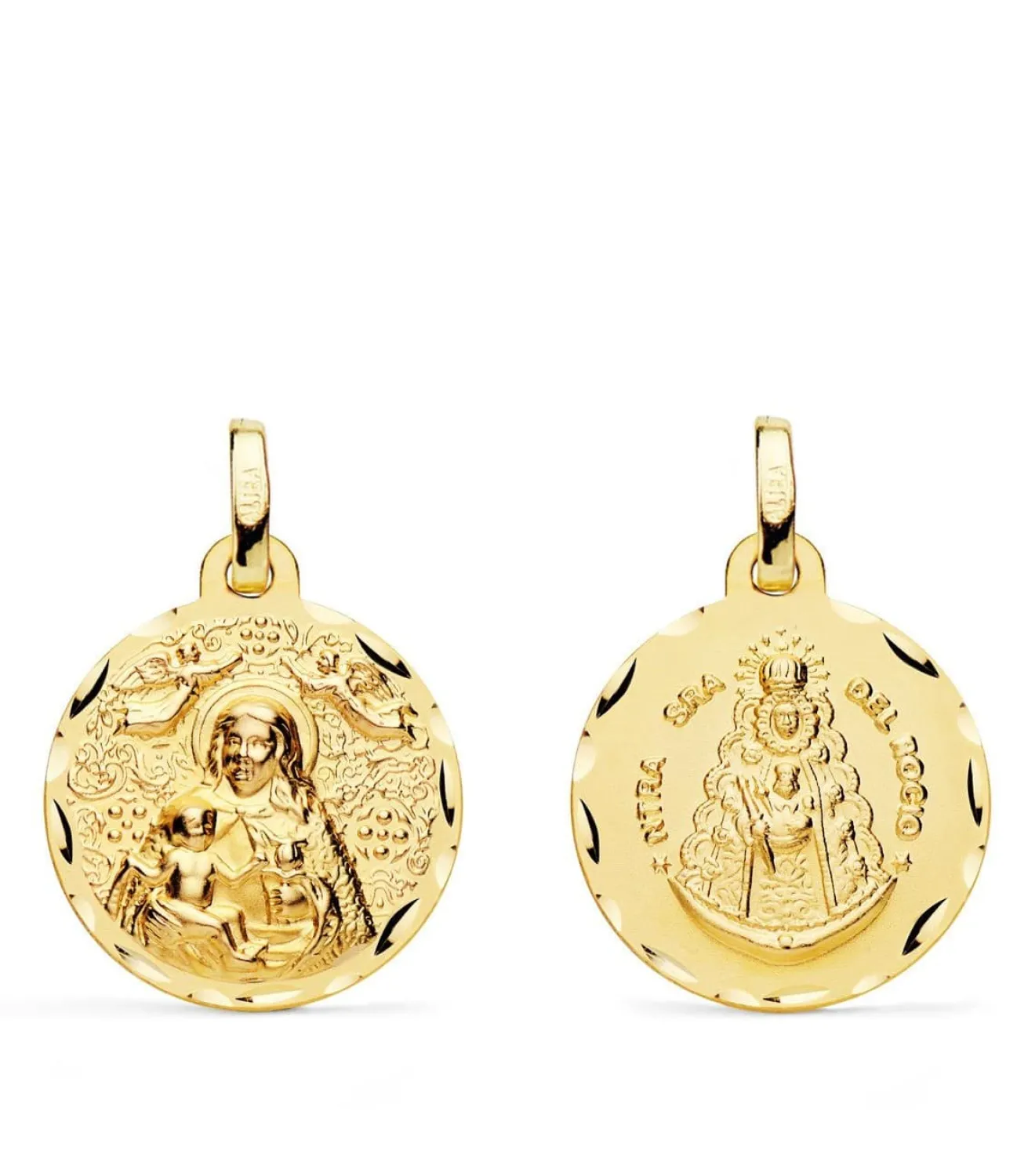 Escapulario V. Del Rocio Y V. De Cinta Oro 18K 18 Mm<Alda Joyeros New
