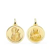 Escapulario V. Desamparados Y C. Jesus 18K 18Mm Bisel<Alda Joyeros Store