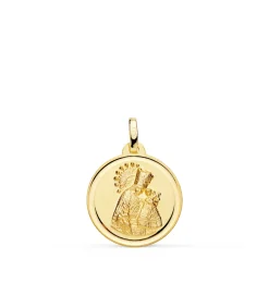 Escapulario V. Desamparados Y C. Jesus 18K 18Mm Bisel<Alda Joyeros Store