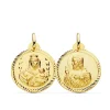Escapulario Virgen Carmen Y Corazon Jesus Medalla Oro 18K Helice 24 Mm<Alda Joyeros Online