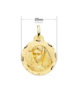 Escapulario Virgen Macarena Y Cristo Del Gran Poder 18K 20Mm<Alda Joyeros Best Sale
