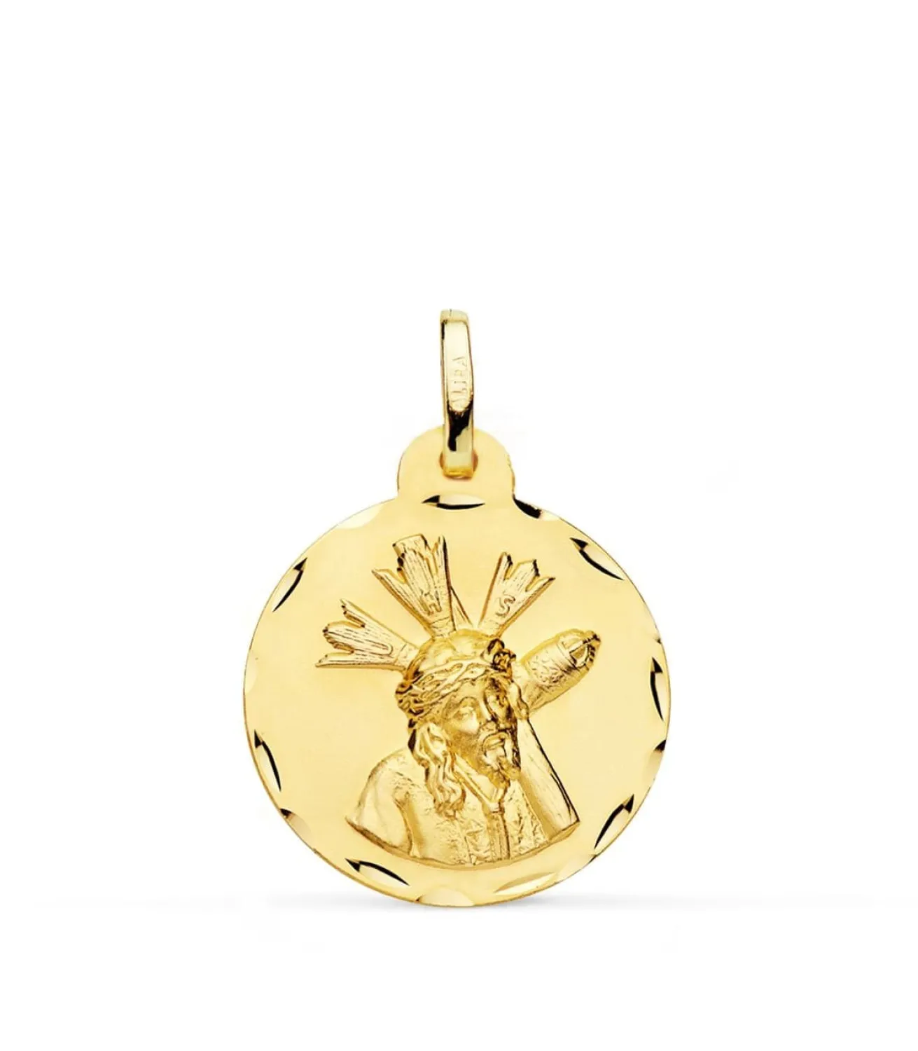 Escapulario Virgen Macarena Y Cristo Del Gran Poder 18K 20Mm<Alda Joyeros Best Sale
