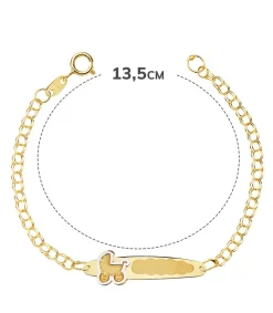 Esclava Bebé Oro Bicolor 18K Cochecito 13.5 Cm<Alda Joyeros Flash Sale
