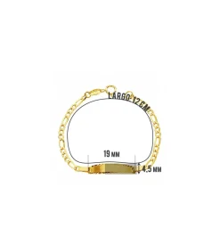 Esclava Bebé Oro 18Ktes - Eslabon 3X1<Alda Joyeros Outlet