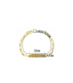 Esclava Bebé Oro 18Ktes - Eslabon 1X1<Alda Joyeros Online