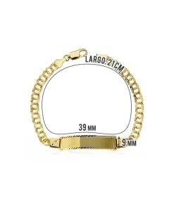Esclava Oro Amarillo Ivan 21 Cm 18 Ktes<Alda Joyeros Outlet