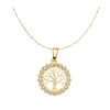 Gargantilla Arbol De La Vida Oro Amarillo 18K Cerco Circonitas<Alda Joyeros Cheap