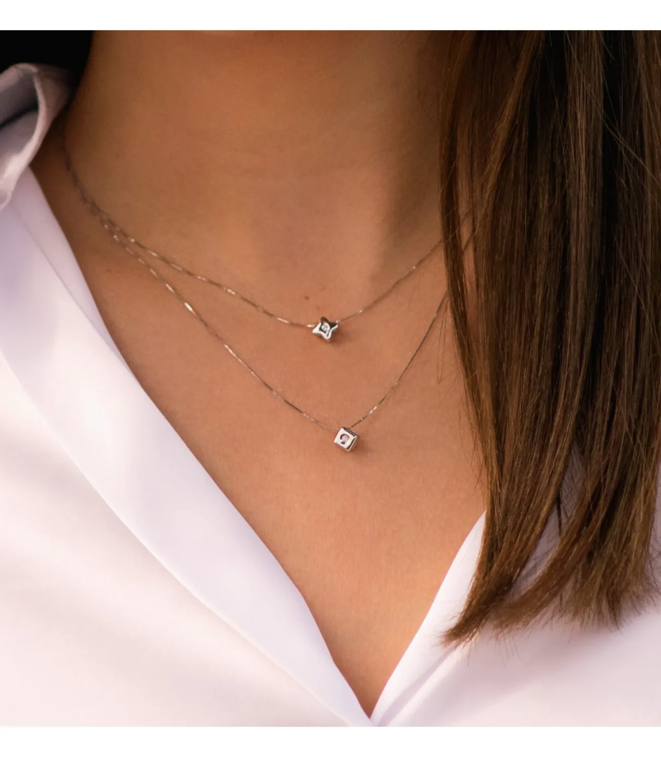 Gargantilla Cherie Diamantes 0.015 Qtes. Ob 18K<Alda Joyeros Hot