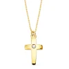 Gargantilla Cruz Diamante 0.015 Qt. Oro 18K<Alda Joyeros Cheap