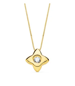 Gargantilla Estrella Diamantes 0.050 Qtes. Oa 18K<Alda Joyeros Cheap