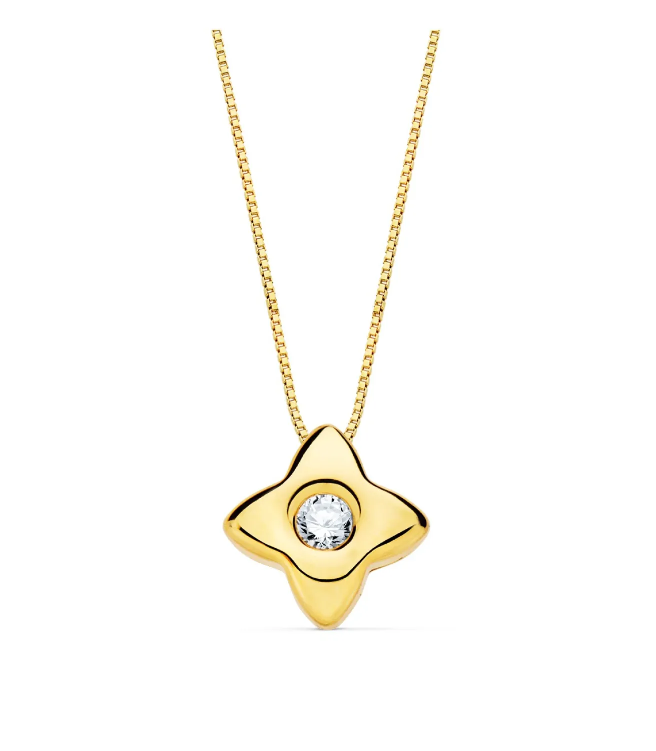 Gargantilla Estrella Diamantes 0.050 Qtes. Oa 18K<Alda Joyeros Cheap