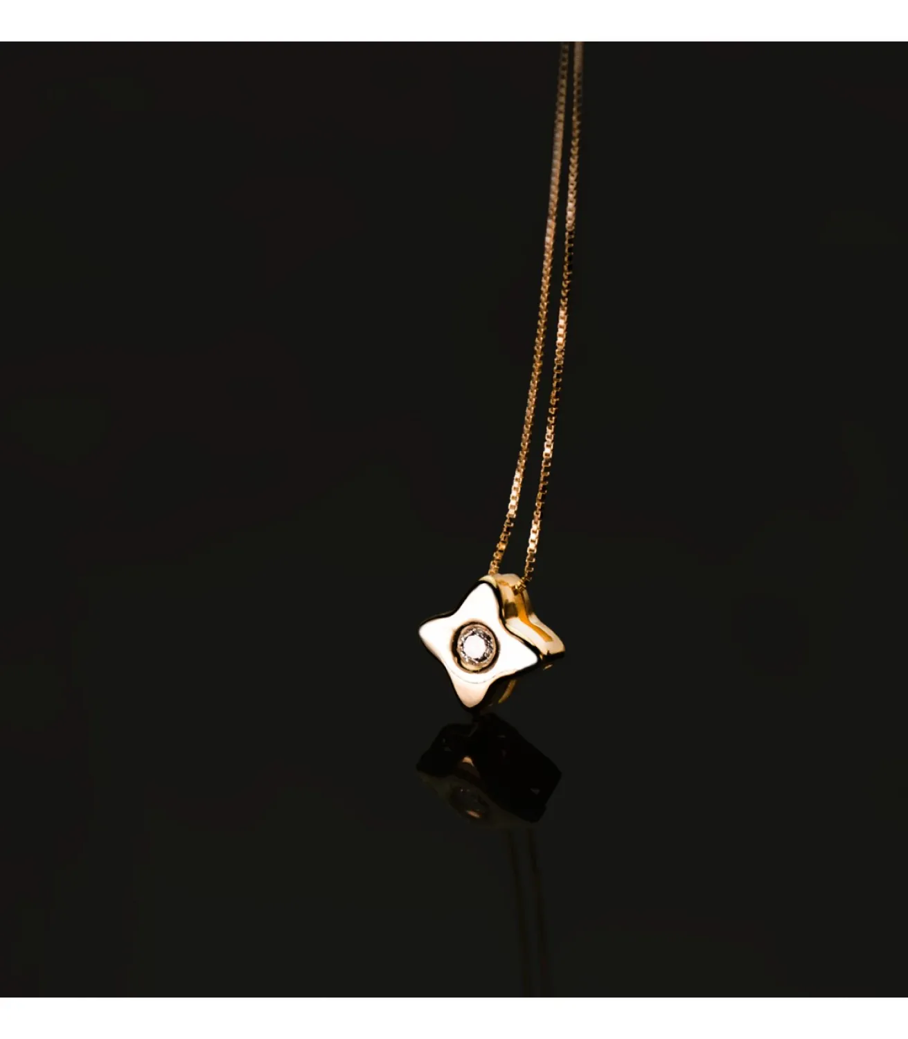 Gargantilla Estrella Diamantes 0.050 Qtes. Oa 18K<Alda Joyeros Cheap