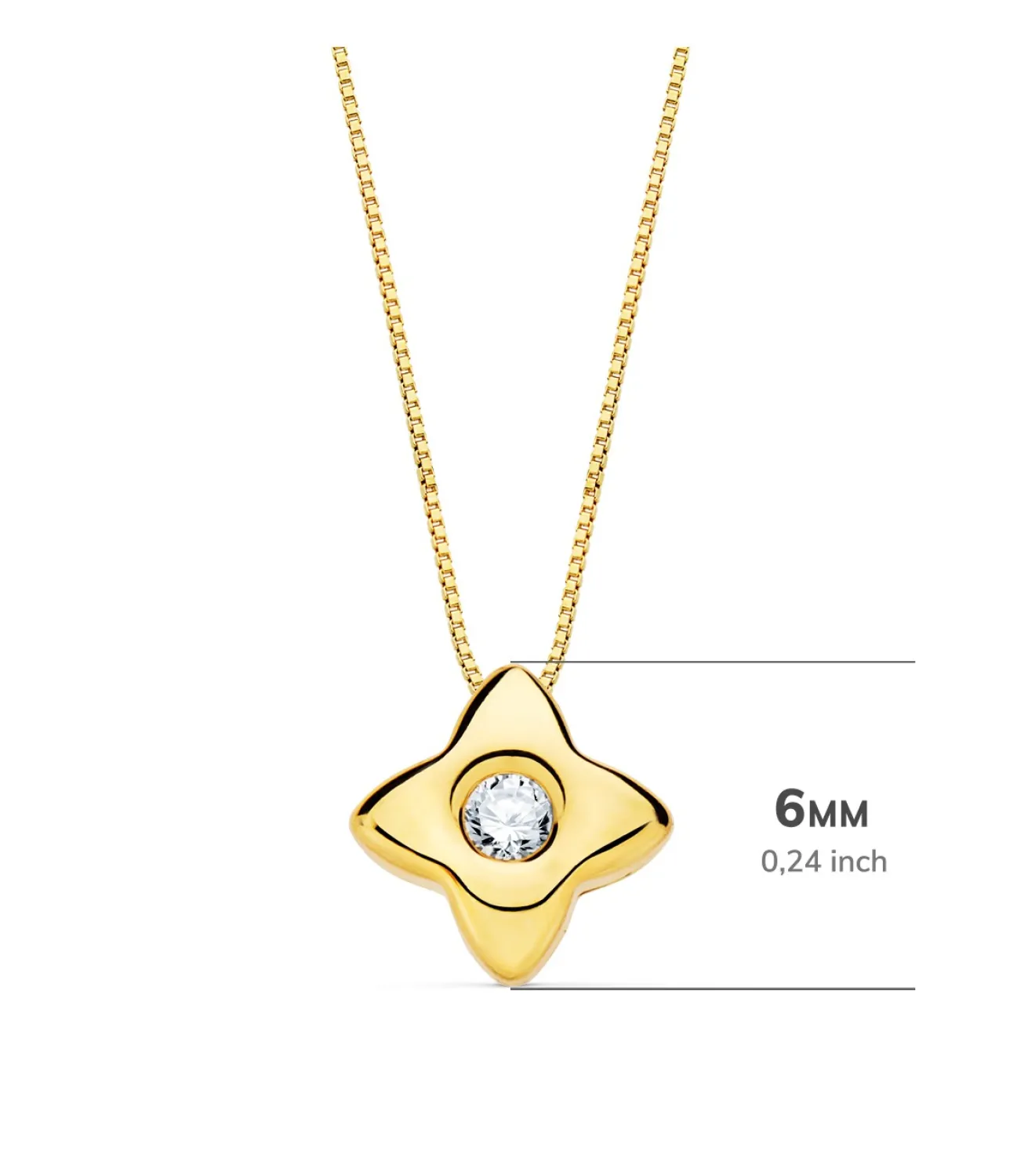 Gargantilla Estrella Diamantes 0.050 Qtes. Oa 18K<Alda Joyeros Cheap