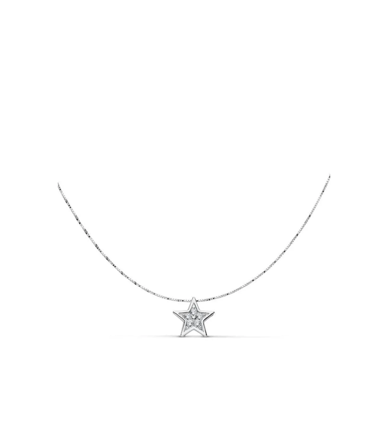 Gargantilla Estrella Oro Blanco Bellanca 18 Ktes<Alda Joyeros Online