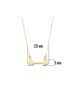 Gargantilla Flecha Mujer Oro Amarillo18K<Alda Joyeros Store