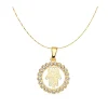 Gargantilla Mano De Fatima Hamsa Oro 18K<Alda Joyeros Discount