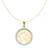 Gargantilla Mapamundi Brillo Oro Bicolor 18K 42 + 2Cm<Alda Joyeros Store