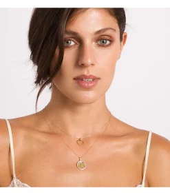 Gargantilla Mapamundi Brillo Oro Bicolor 18K 42 + 2Cm<Alda Joyeros Store