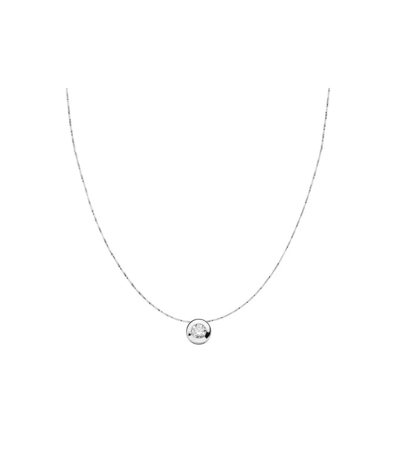 Gargantilla Mercedes 6.5 Mm Oro Blanco 18K<Alda Joyeros Best