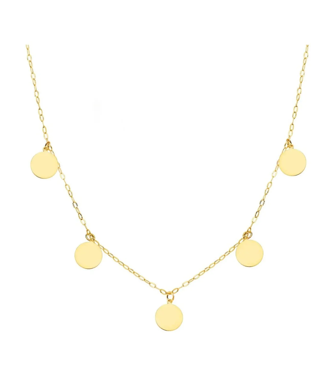 Gargantilla Mujer Chapitas Oro 18K<Alda Joyeros Best Sale