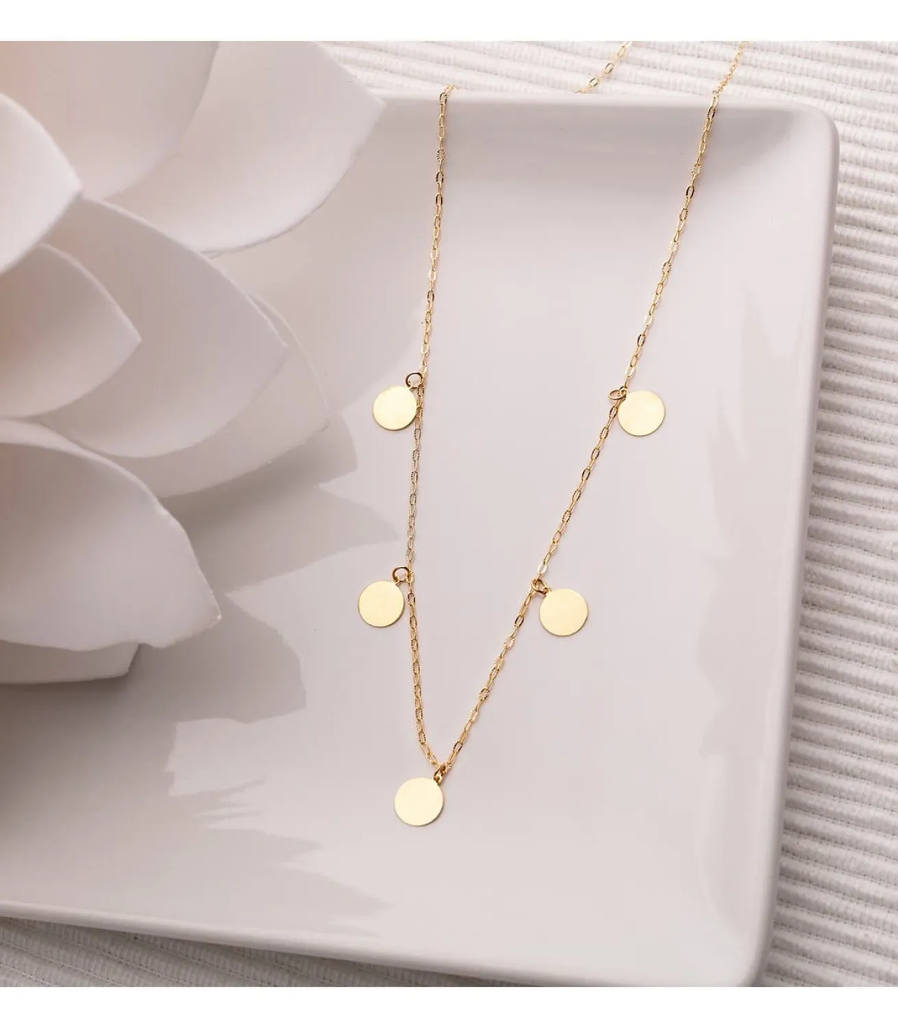 Gargantilla Mujer Chapitas Oro 18K<Alda Joyeros Best Sale