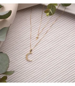 Gargantilla Mujer Luna Oro Amarillo 18K 42 + 3Cm<Alda Joyeros Discount