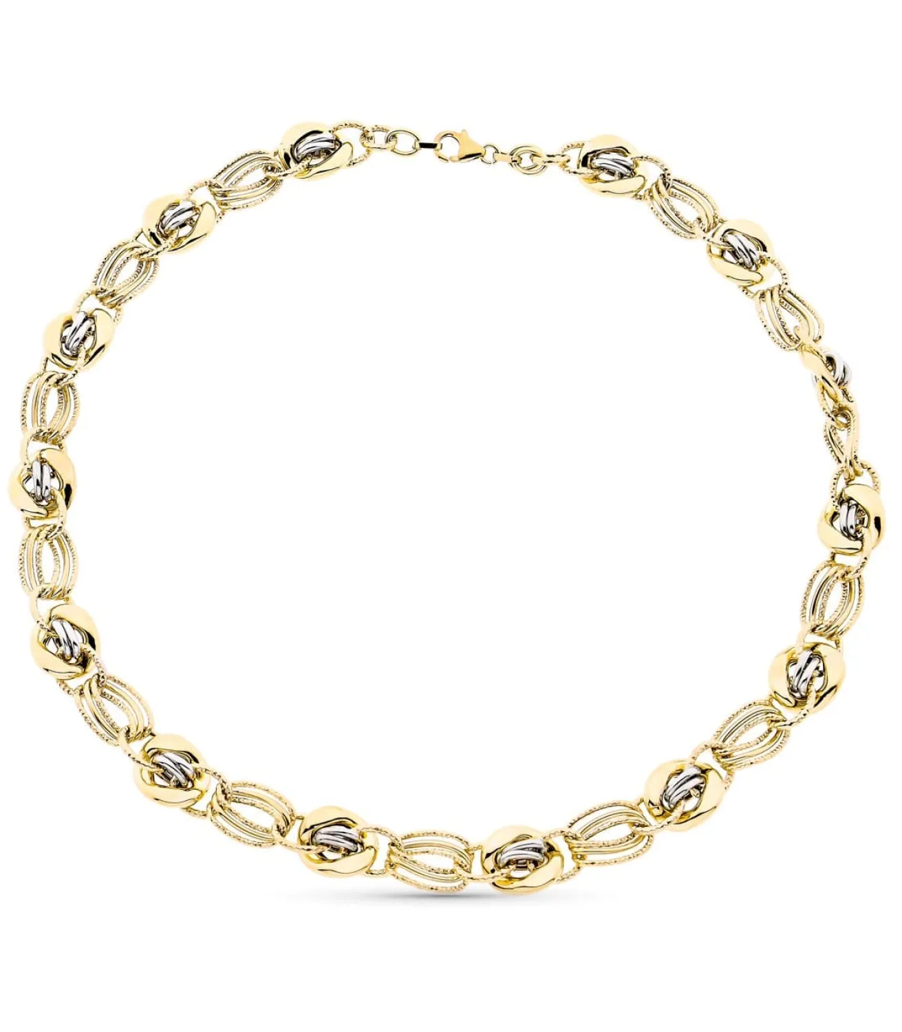 Gargantilla Mujer Olesia Oro Bicolor 9K Eslabones<Alda Joyeros Flash Sale