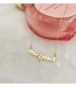 Gargantilla Mujer Oro Amarillo 18K Texto 