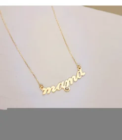 Gargantilla Mujer Oro Amarillo 18K Texto 
