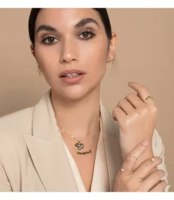 Gargantilla Mujer Oro Amarillo 18K Texto 