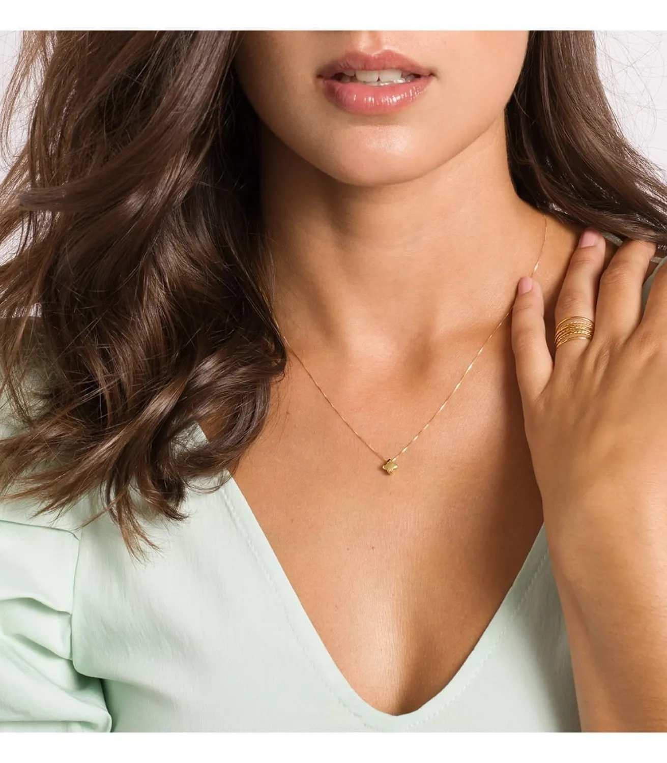 Gargantilla Olimpia Oro Amarillo 18K Estrella<Alda Joyeros Shop