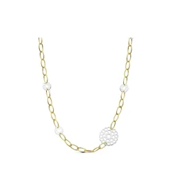 Gargantilla Oro Bicolor 18K Eslabones Motivos Calados<Alda Joyeros Hot