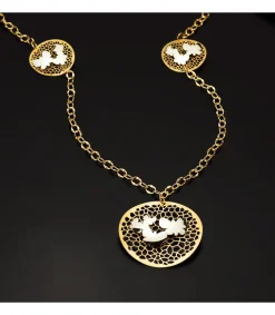 Gargantilla Oro Bicolor 18K Sweet Butterfly<Alda Joyeros Fashion