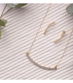 Gargantilla Spark Bar Oro Bicolor 18K 44 + 2Cm<Alda Joyeros Sale