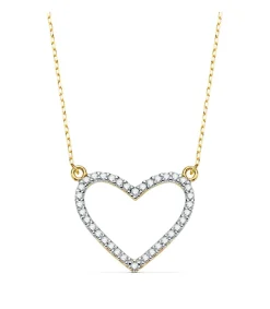 Gargantilla Spark Heart Oro Bicolor 18K 43 + 2Cm<Alda Joyeros Best Sale