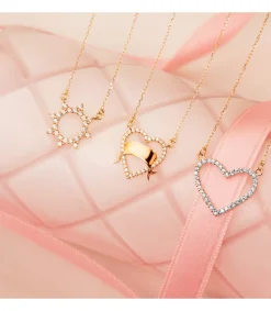 Gargantilla Spark Heart Oro Bicolor 18K 43 + 2Cm<Alda Joyeros Best Sale