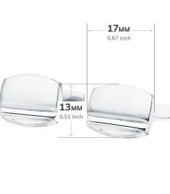 Gemelos Bruno Oro Blanco 18K<Alda Joyeros Best Sale