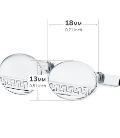 Gemelos Henri Oro Blanco 18K<Alda Joyeros Clearance