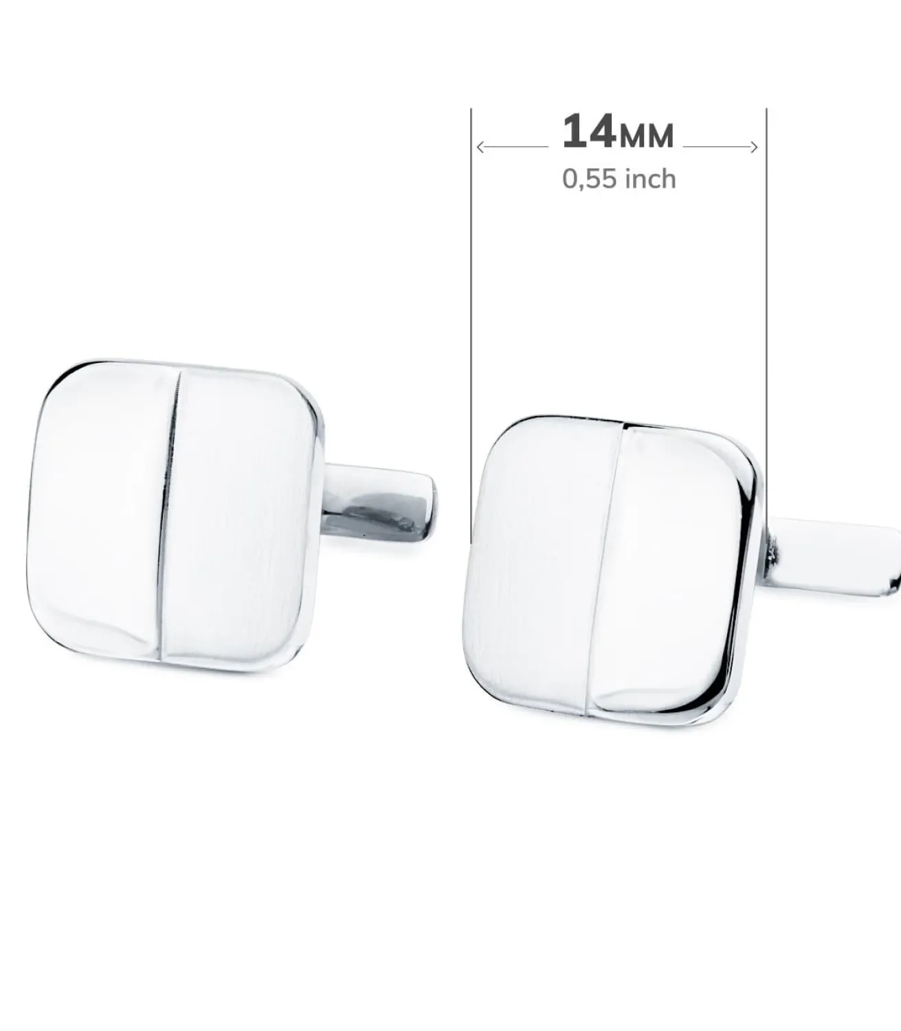 Gemelos Logan Oro Blanco 18K<Alda Joyeros Sale