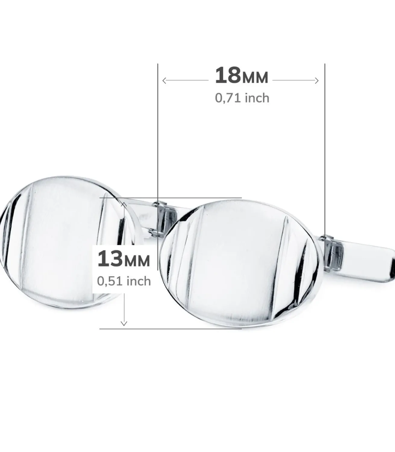 Gemelos Olivier Oro Blanco 18K<Alda Joyeros Clearance