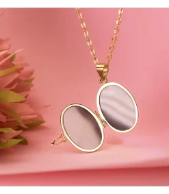 Guardapelo Portafoto Liso Oval 22 X 19 Mm Oro 18 K<Alda Joyeros Sale