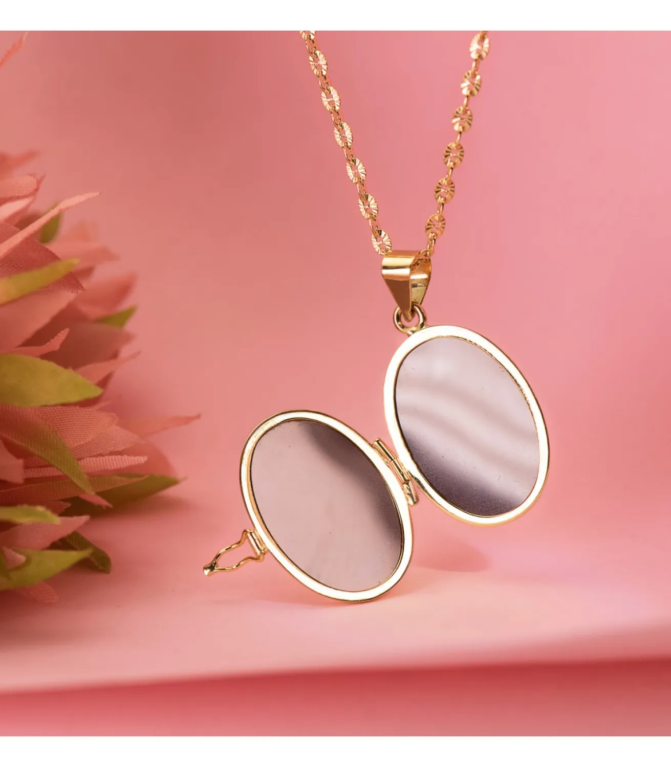 Guardapelo Portafoto Liso Oval 22 X 19 Mm Oro 18 K<Alda Joyeros Sale