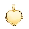 Guardapelo Portafotos Corazon Liso Oro 18 K 21 Mm<Alda Joyeros Store