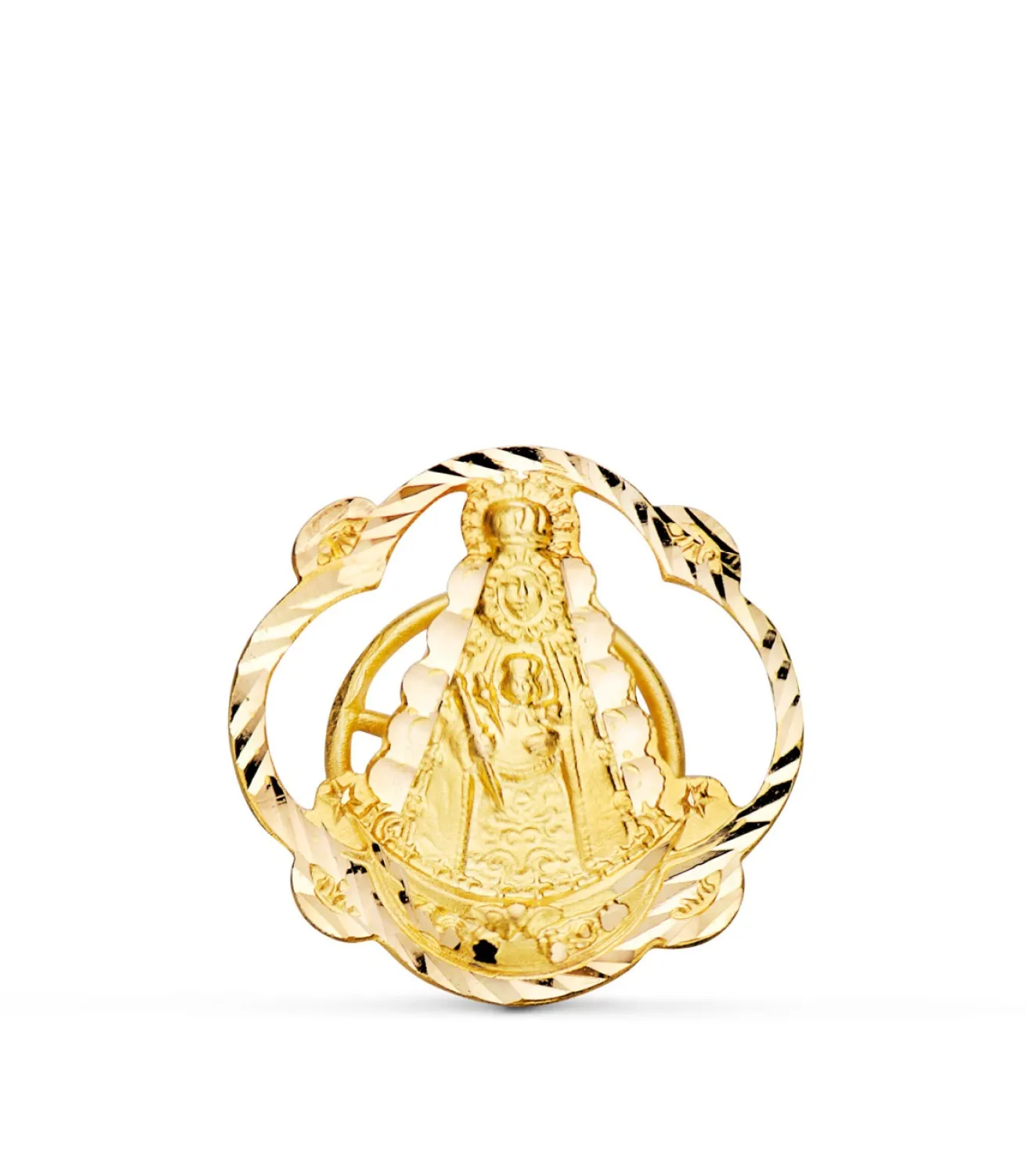Insignia De Solapa Virgen Del Rocio Oro 18K<Alda Joyeros Best