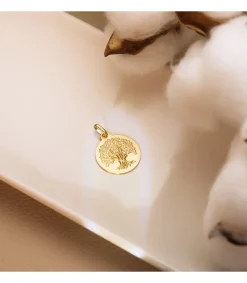 Medalla Arbol De La Vida Oro 18K 18 Mm<Alda Joyeros Online