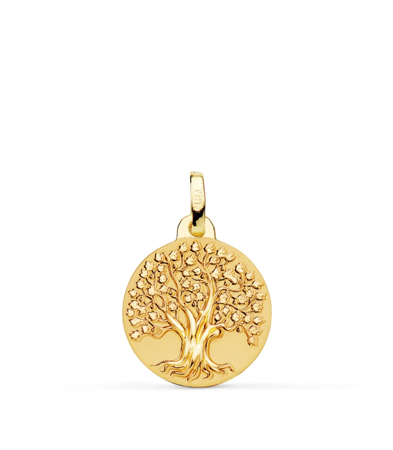 Medalla Arbol De La Vida Oro 18K 16 Mm Brillo<Alda Joyeros Discount